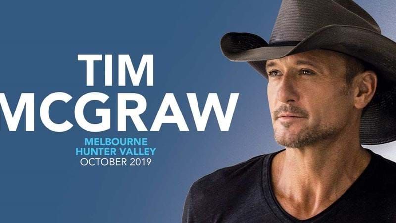 Tim McGraw Hunter Valley Concerts 2019